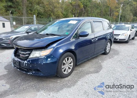 2015 Honda Odyssey Ex-L из США, поврежденный, VIN 5FNRL5H69FB126324